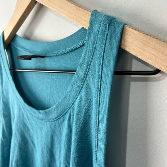 Free Press Blue Cotton Blend Swing Tank L NWT - Picture 3 of 5